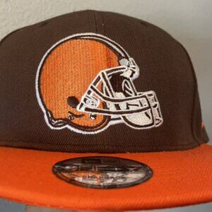 New Era Brown Cleveland Browns adjustable Snapback hat